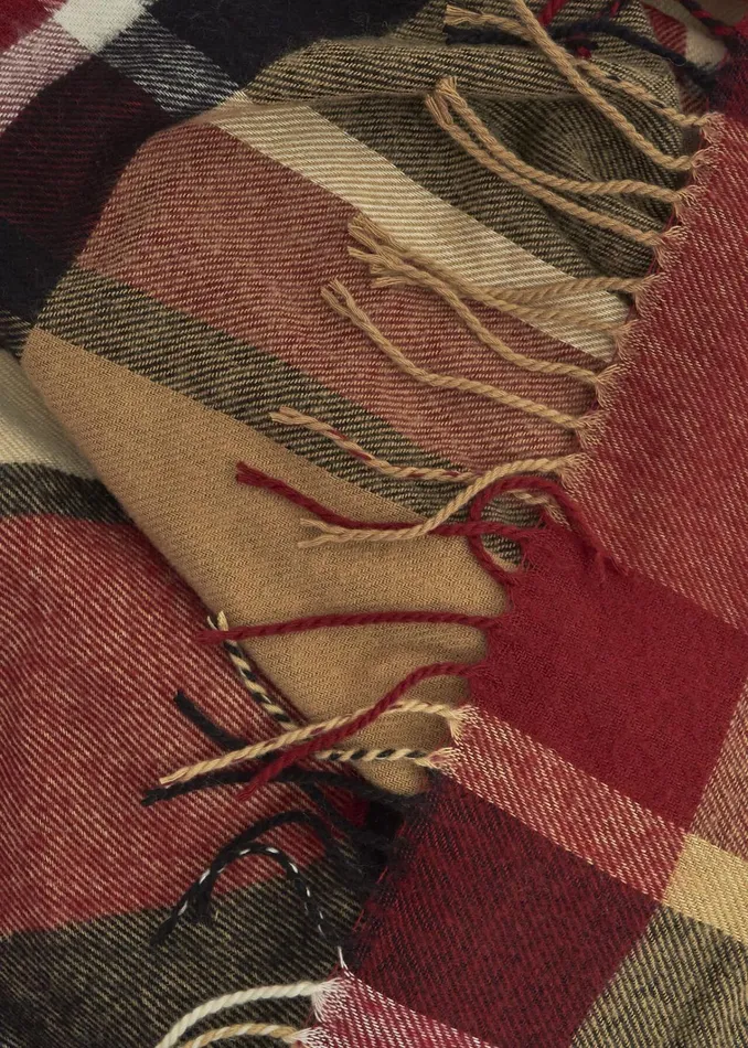 Women Connie Blanket Scarf Red Multi Hobbs Scarves