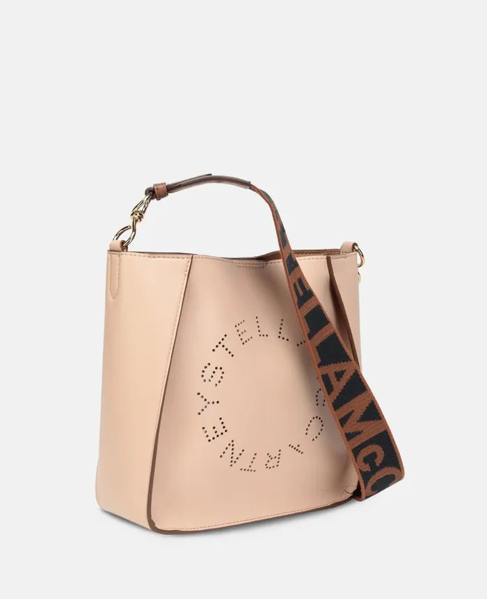 Women Crossbody Bags Stella McCartney Logo Crossbody Bag Powder
