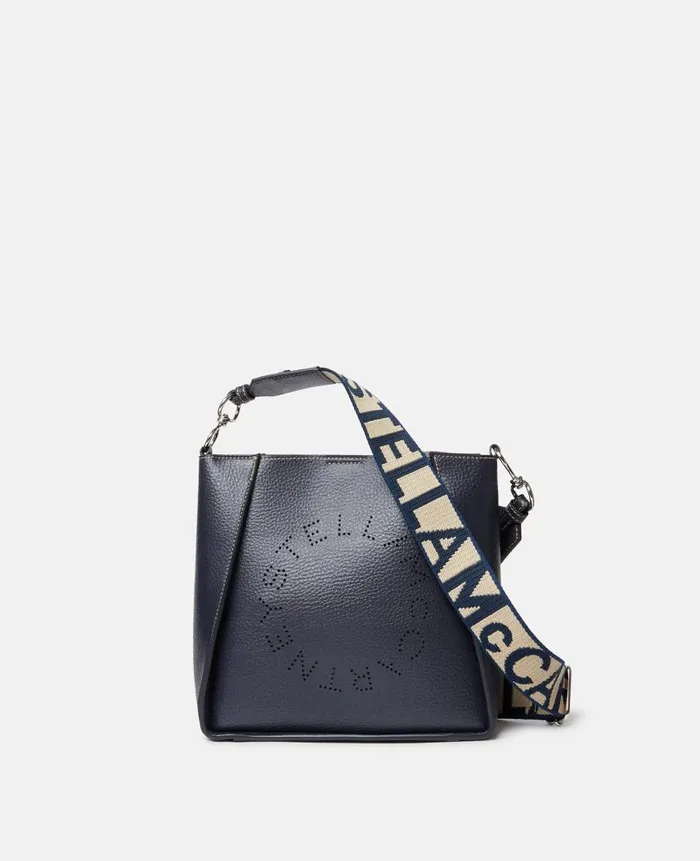 Women Crossbody Bags Stella McCartney Logo Grainy Alter Mat Shoulder Bag Indigo Moon Women Crossbody Bags Stella McCartney Logo Grainy Alter Mat Shoulder Bag Indigo Moon