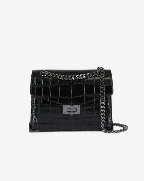 Women Crossbody Bags The Kooples Emily Black Edition Chain Small Black