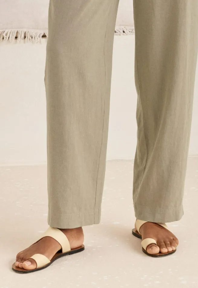 Women Cutaway Sandals Linen Poetry Fashion Footwear