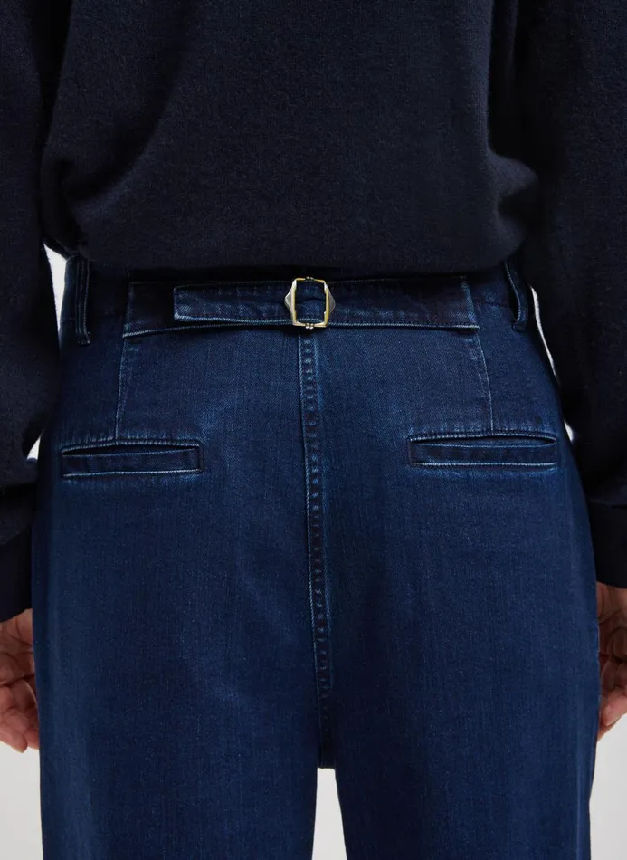 Women Denim Tibi Classic Indigo Denim Barry Jean Indigo