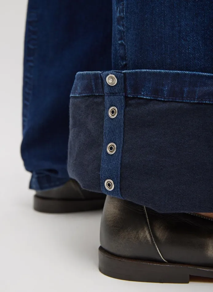 Women Denim Tibi Classic Indigo Denim Barry Jean Indigo