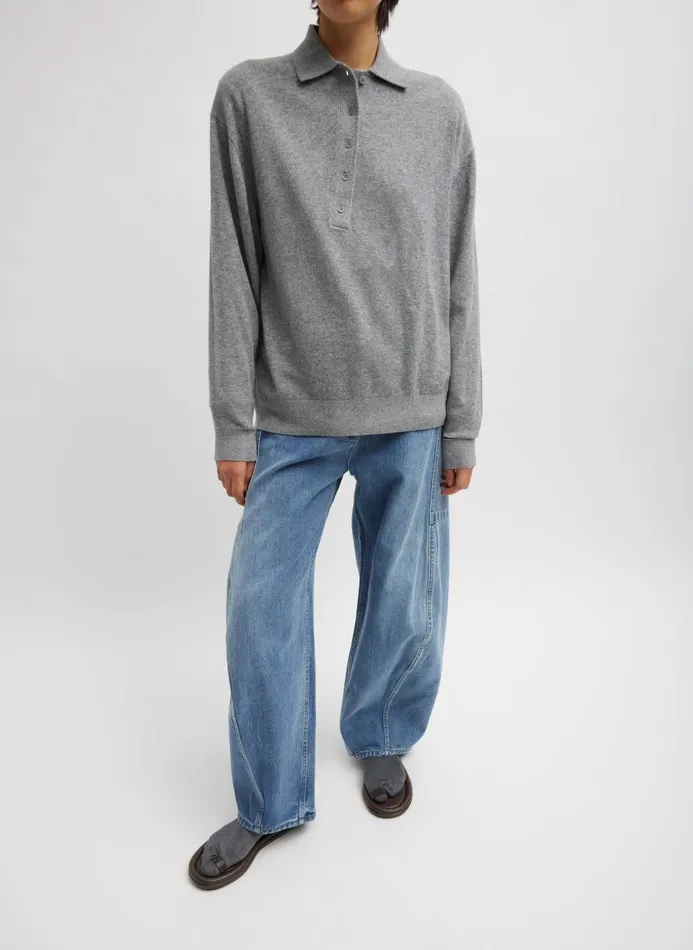 Women Denim Tibi Classic Wash Denim Sid Jean Classic Blue
