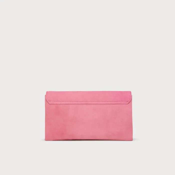 Women Dora Pink Suede Envelope Clutch LKBennett Clutch Bags Women Dora Pink Suede Envelope Clutch LKBennett Clutch Bags