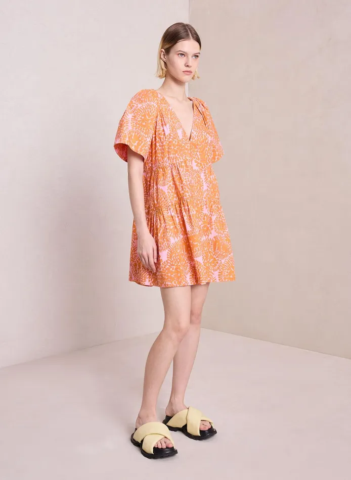 Women Dresses ALC Camila Cotton Mini Dress Citrouillerose Combo