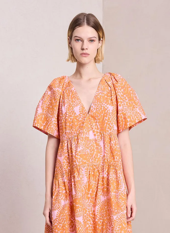 Women Dresses ALC Camila Cotton Mini Dress Citrouillerose Combo