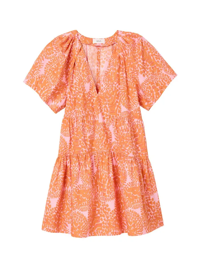 Women Dresses ALC Camila Cotton Mini Dress Citrouillerose Combo