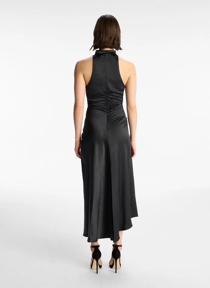 Women Dresses ALC Inez Satin Midi Dress Black