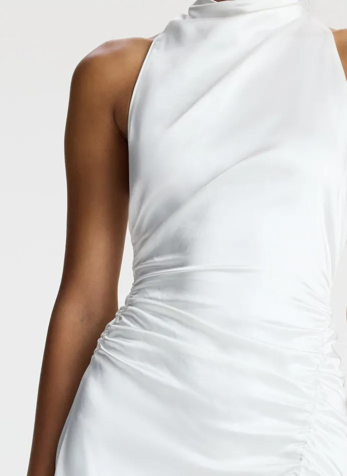 Women Dresses ALC Inez Satin Midi Dress Whisper White