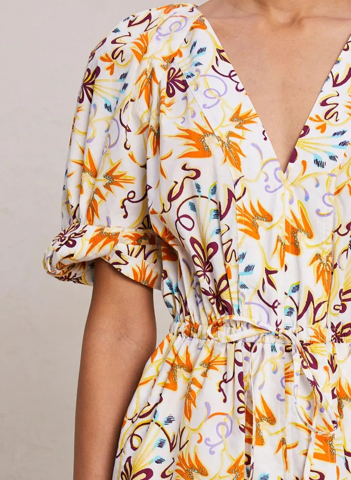 Women Dresses ALC Mia Cotton Mini Dress White Multi