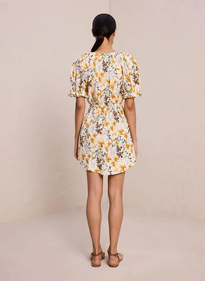 Women Dresses ALC Mia Cotton Mini Dress White Multi