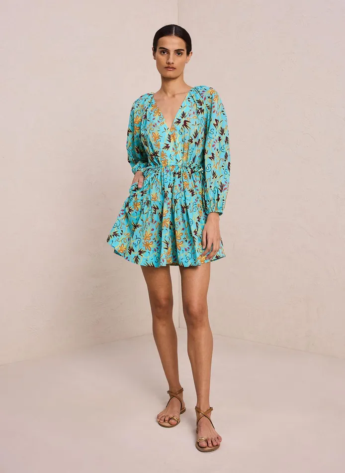 Women Dresses ALC Sally Cotton Mini Dress Grotto Multi
