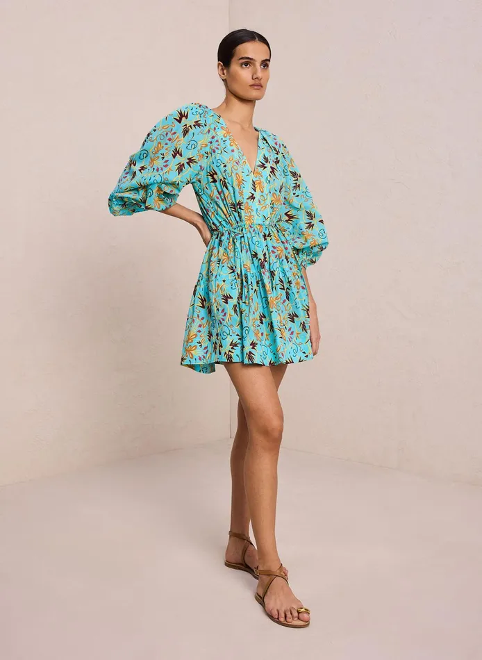 Women Dresses ALC Sally Cotton Mini Dress Grotto Multi