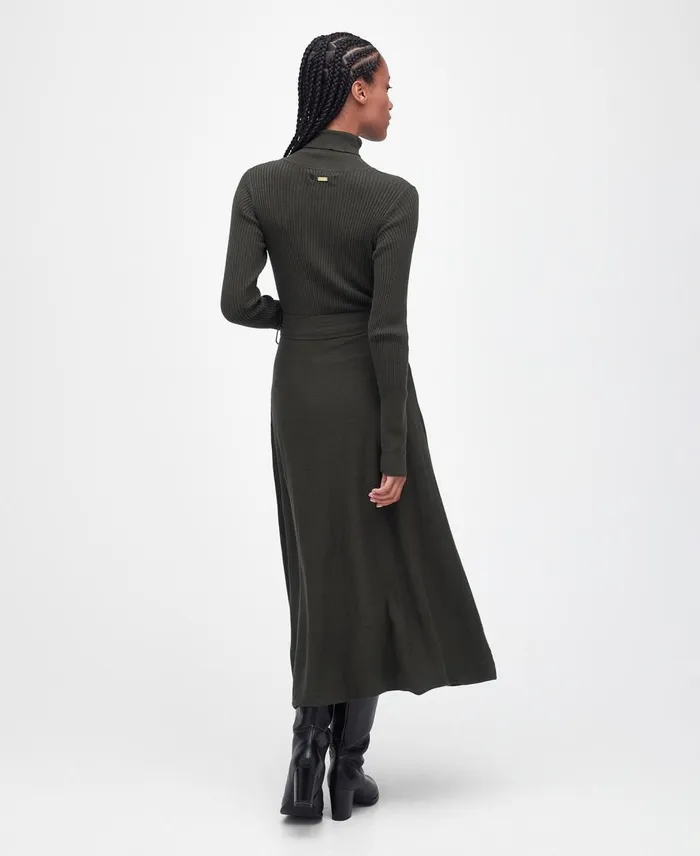 Women Dresses and Skirts Barbour Laverne Midi Dress Olive Women Dresses and Skirts Barbour Laverne Midi Dress Olive
