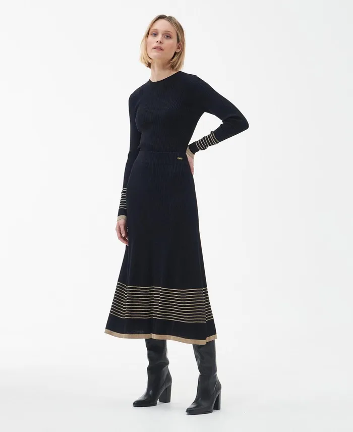 Women Dresses and Skirts Barbour Marlene Midi Skirt Classic Black