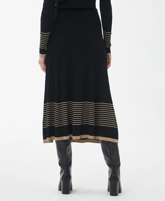 Women Dresses and Skirts Barbour Marlene Midi Skirt Classic Black Women Dresses and Skirts Barbour Marlene Midi Skirt Classic Black