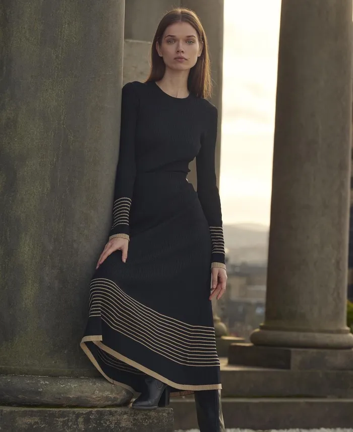Women Dresses and Skirts Barbour Marlene Midi Skirt Classic Black Women Dresses and Skirts Barbour Marlene Midi Skirt Classic Black