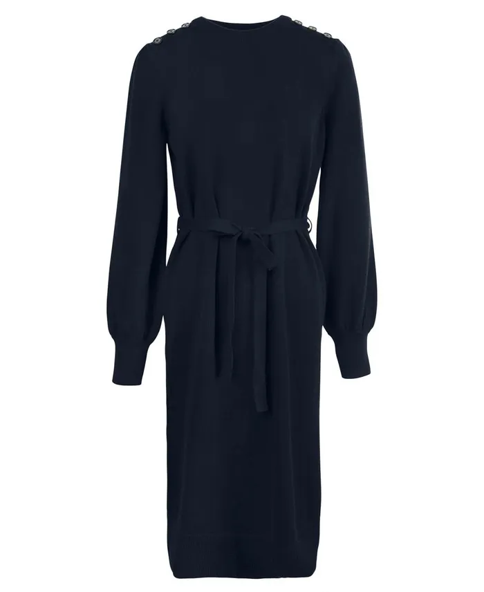 Women Dresses and Skirts Barbour Perch Knitted Midi Dress Classic Navy Women Dresses and Skirts Barbour Perch Knitted Midi Dress Classic Navy