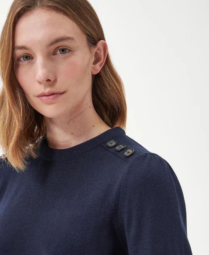 Women Dresses and Skirts Barbour Perch Knitted Midi Dress Classic Navy Women Dresses and Skirts Barbour Perch Knitted Midi Dress Classic Navy