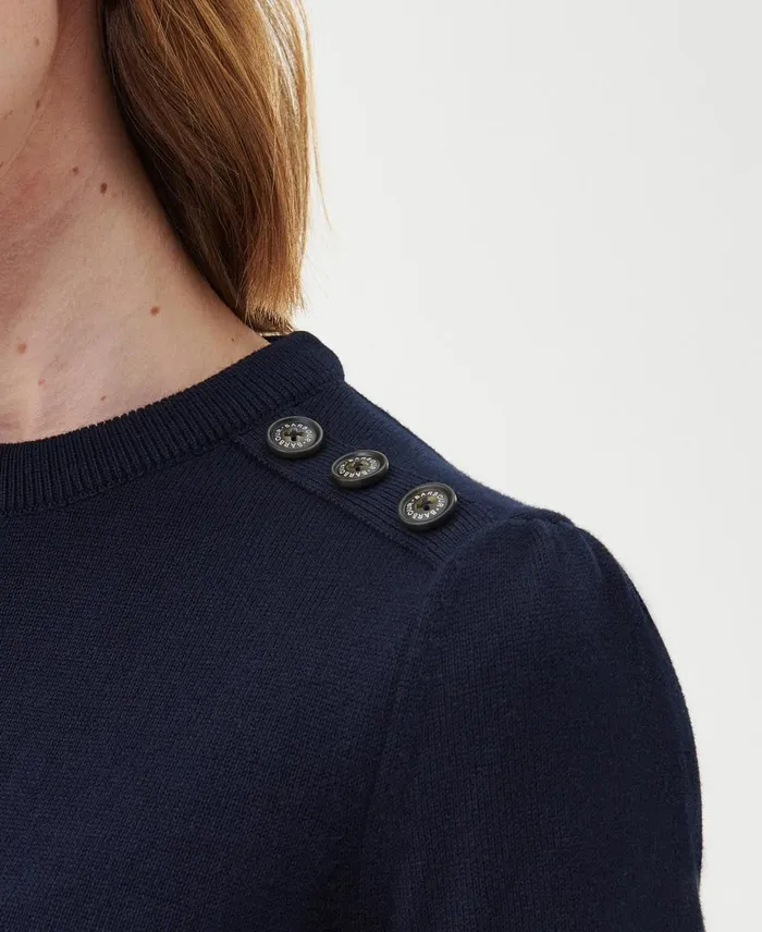 Women Dresses and Skirts Barbour Perch Knitted Midi Dress Classic Navy Women Dresses and Skirts Barbour Perch Knitted Midi Dress Classic Navy