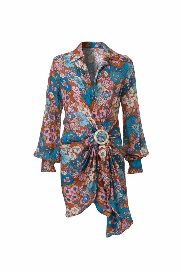 Women Dresses DODO BAR OR Lora Dress F2 Brown