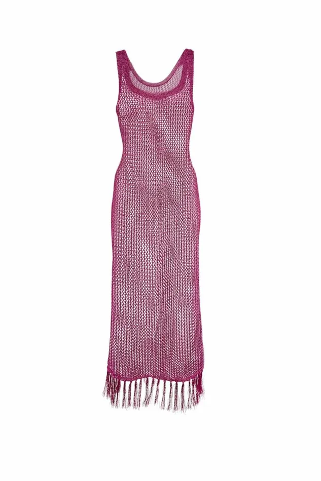 Women Dresses DODO BAR OR MATANA DRESS Fuschia
