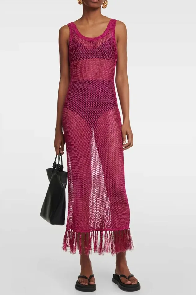 Women Dresses DODO BAR OR MATANA DRESS Fuschia Women Dresses DODO BAR OR MATANA DRESS Fuschia