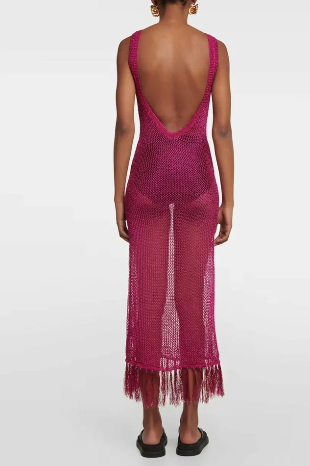 Women Dresses DODO BAR OR MATANA DRESS Fuschia Women Dresses DODO BAR OR MATANA DRESS Fuschia