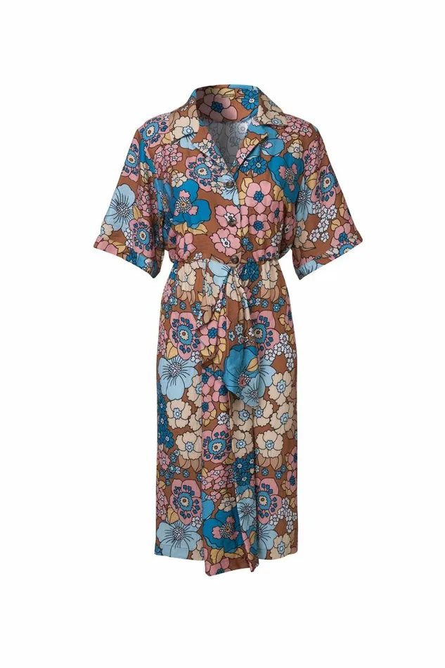Women Dresses DODO BAR OR Nancy Dress F2 Brown