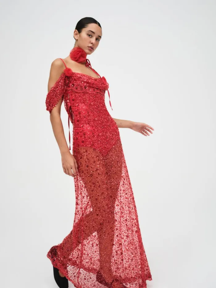 Women Dresses For Love and Lemons Amara Maxi Dress Red Women Dresses For Love and Lemons Amara Maxi Dress Red
