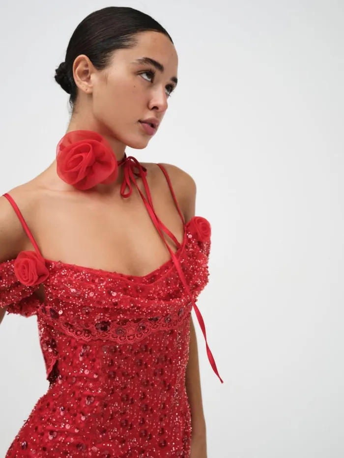 Women Dresses For Love and Lemons Amara Maxi Dress Red Women Dresses For Love and Lemons Amara Maxi Dress Red