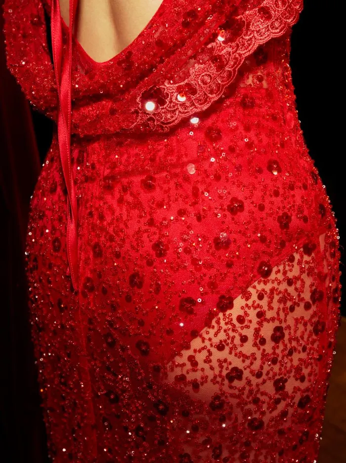 Women Dresses For Love and Lemons Amara Maxi Dress Red Women Dresses For Love and Lemons Amara Maxi Dress Red