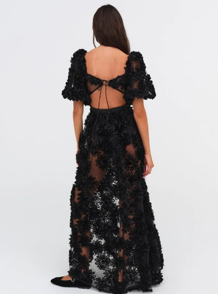 Women Dresses For Love and Lemons Astrid Maxi Dress Black