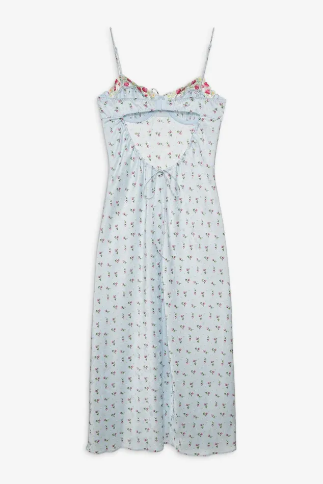Women Dresses For Love and Lemons Aurelia Midi Slip Dress Blue Women Dresses For Love and Lemons Aurelia Midi Slip Dress Blue