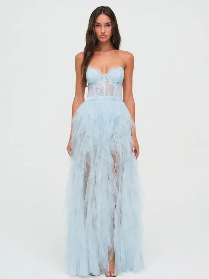 Women Dresses For Love and Lemons Bustier Gown Blue