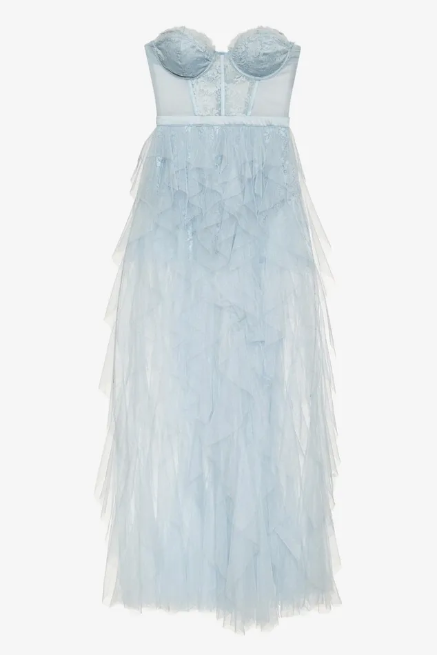 Women Dresses For Love and Lemons Bustier Gown Blue Women Dresses For Love and Lemons Bustier Gown Blue