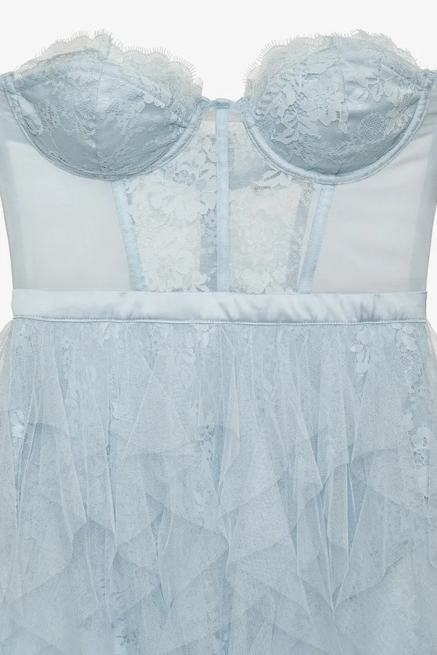 Women Dresses For Love and Lemons Bustier Gown Blue Women Dresses For Love and Lemons Bustier Gown Blue
