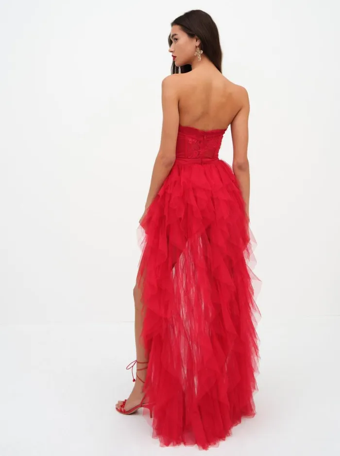 Women Dresses For Love and Lemons Bustier Gown Red Women Dresses For Love and Lemons Bustier Gown Red
