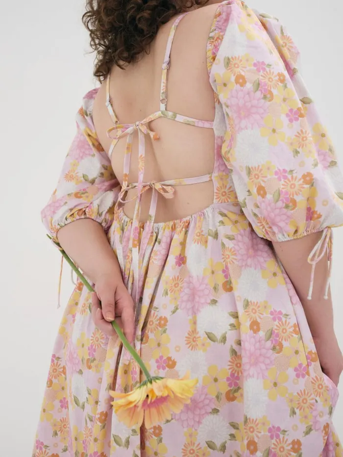 Women Dresses For Love and Lemons Carrie Midi Dress Pink Women Dresses For Love and Lemons Carrie Midi Dress Pink