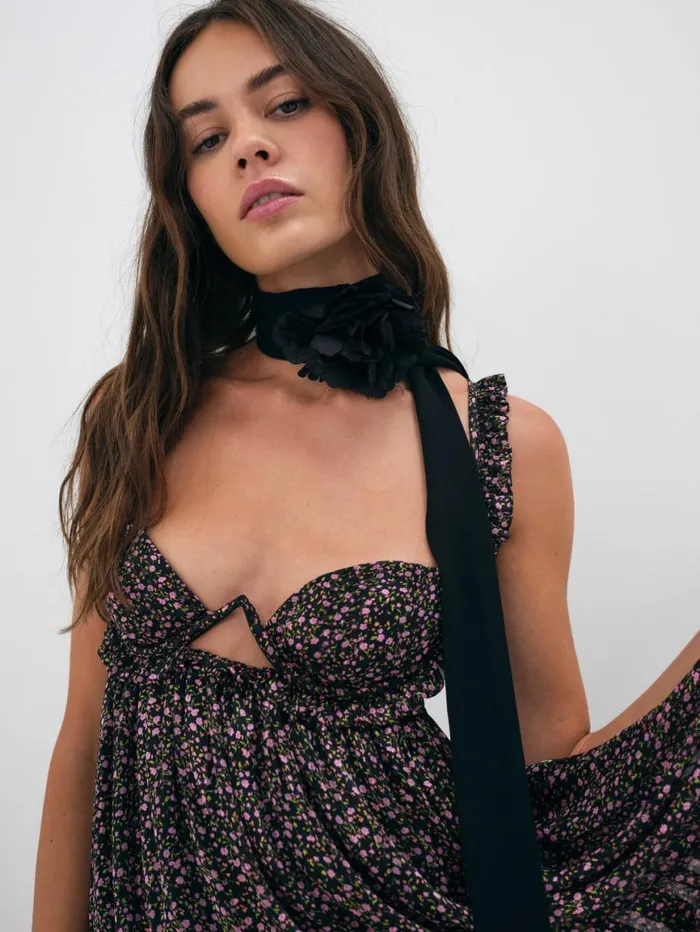 Women Dresses For Love and Lemons Colleen Mini Dress Black