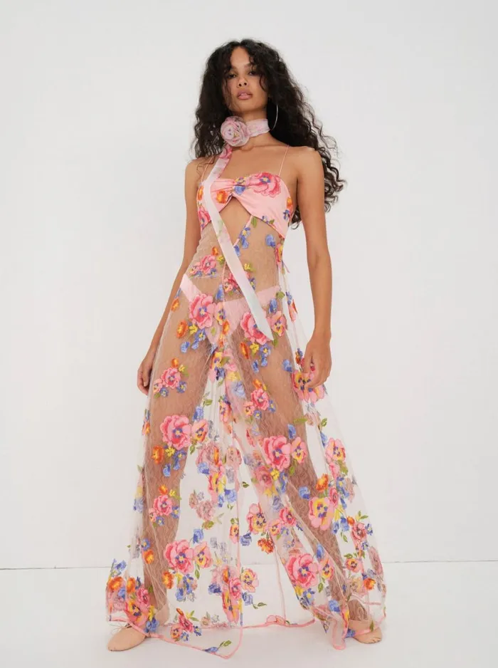 Women Dresses For Love and Lemons Delaney Maxi Dress Multi