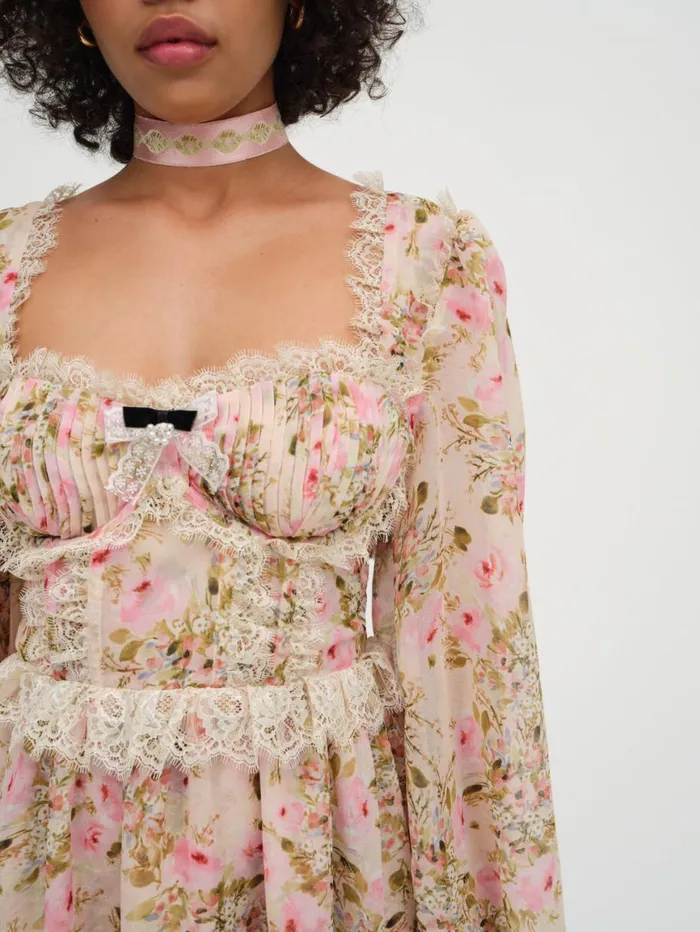 Women Dresses For Love and Lemons Emmaline Mini Dress Yellow