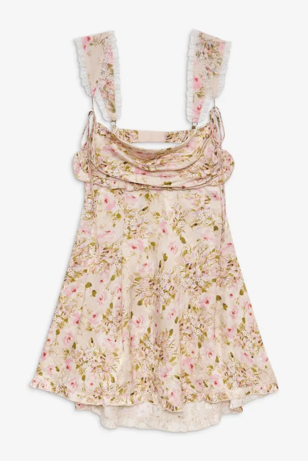 Women Dresses For Love and Lemons Holland Mini Dress Neutral