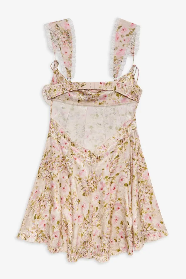Women Dresses For Love and Lemons Holland Mini Dress Neutral