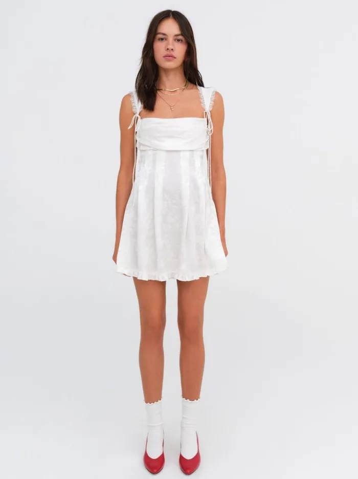 Women Dresses For Love and Lemons Holland Mini Dress White