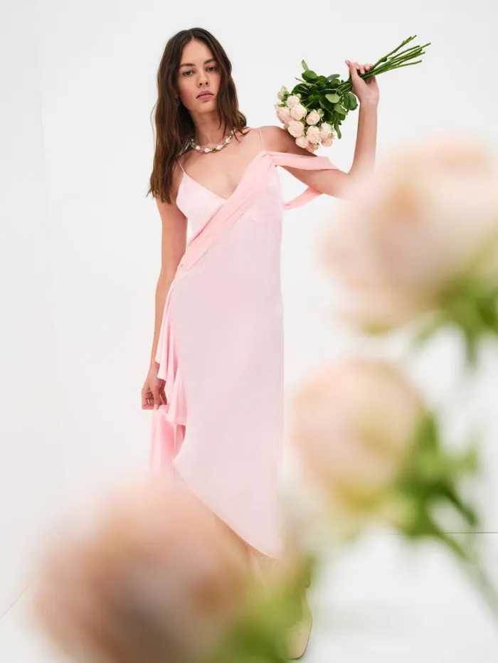 Women Dresses For Love and Lemons James Maxi Dress Coral