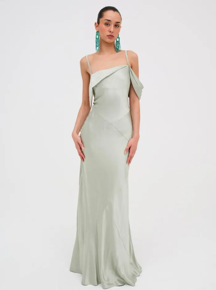 Women Dresses For Love and Lemons Jewel Maxi Dress Sage