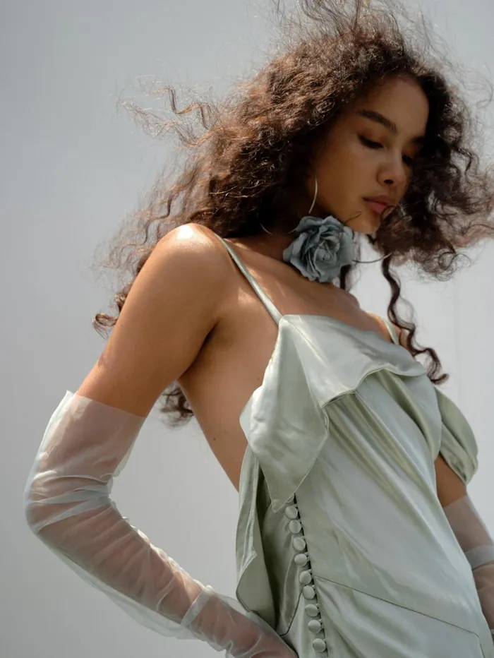 Women Dresses For Love and Lemons Jewel Maxi Dress Sage