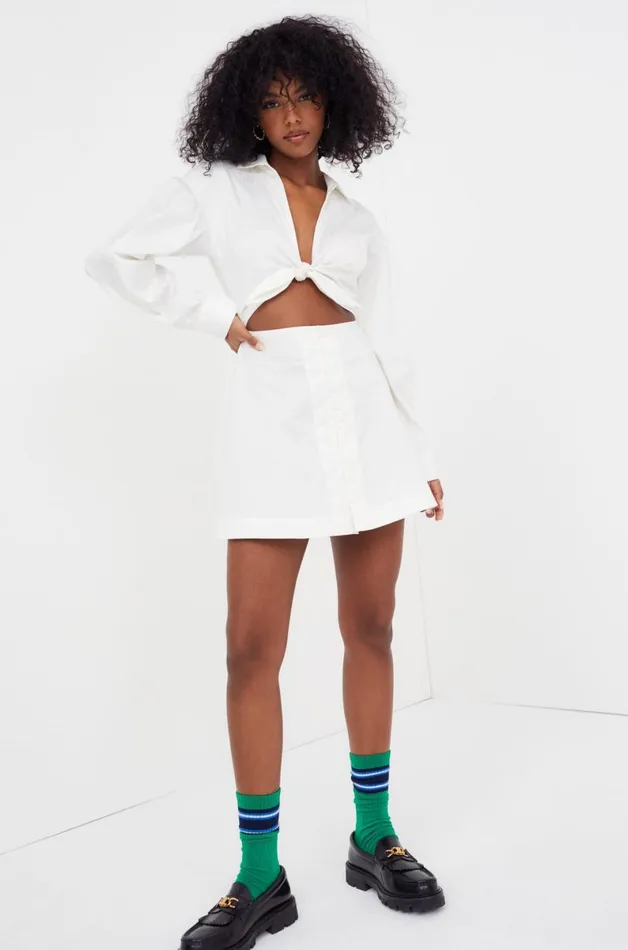 Women Dresses For Love and Lemons Jocelyn Mini Dress White